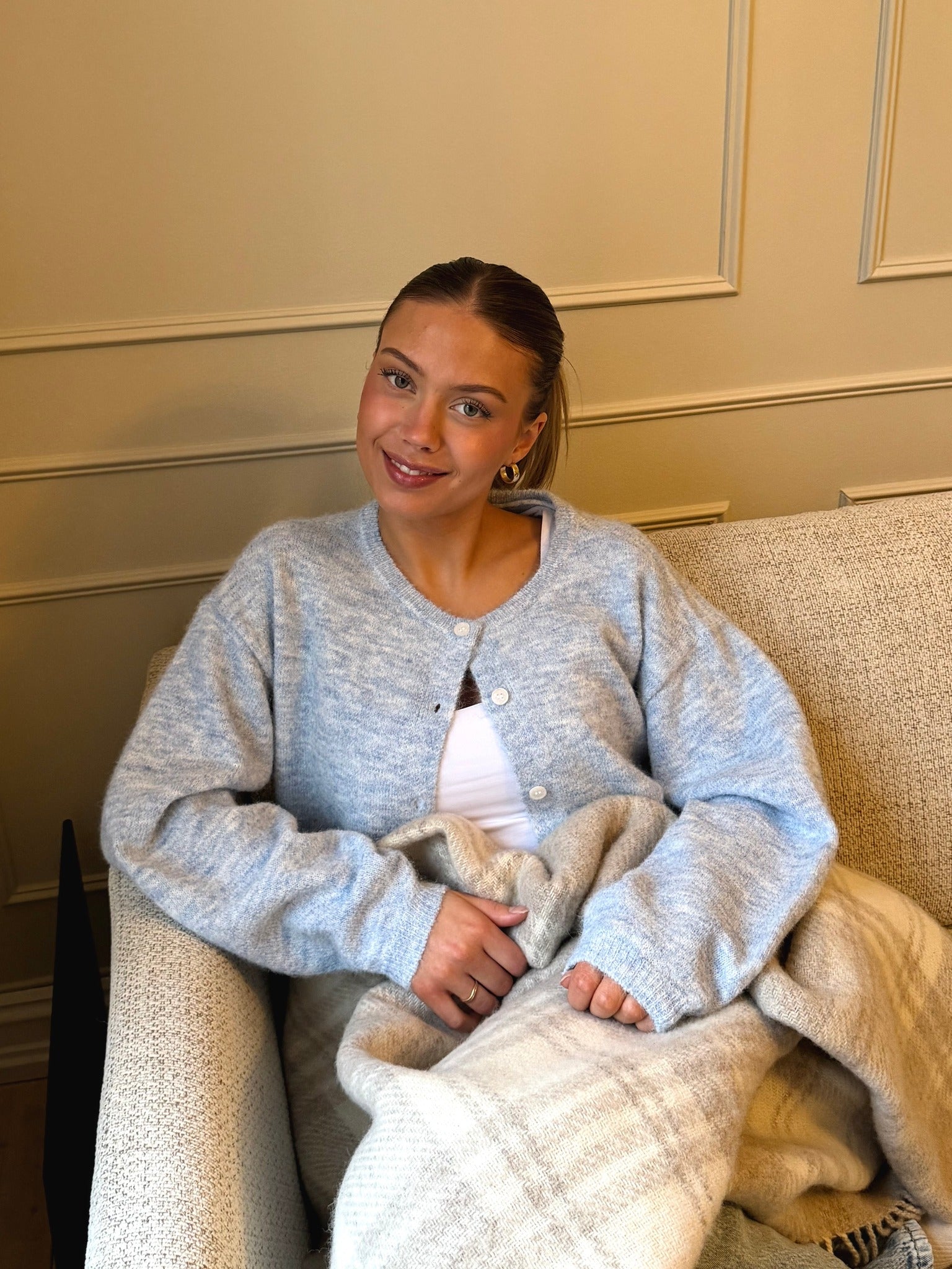 VMHOPE Knit Cardigan - Cashmere Blue