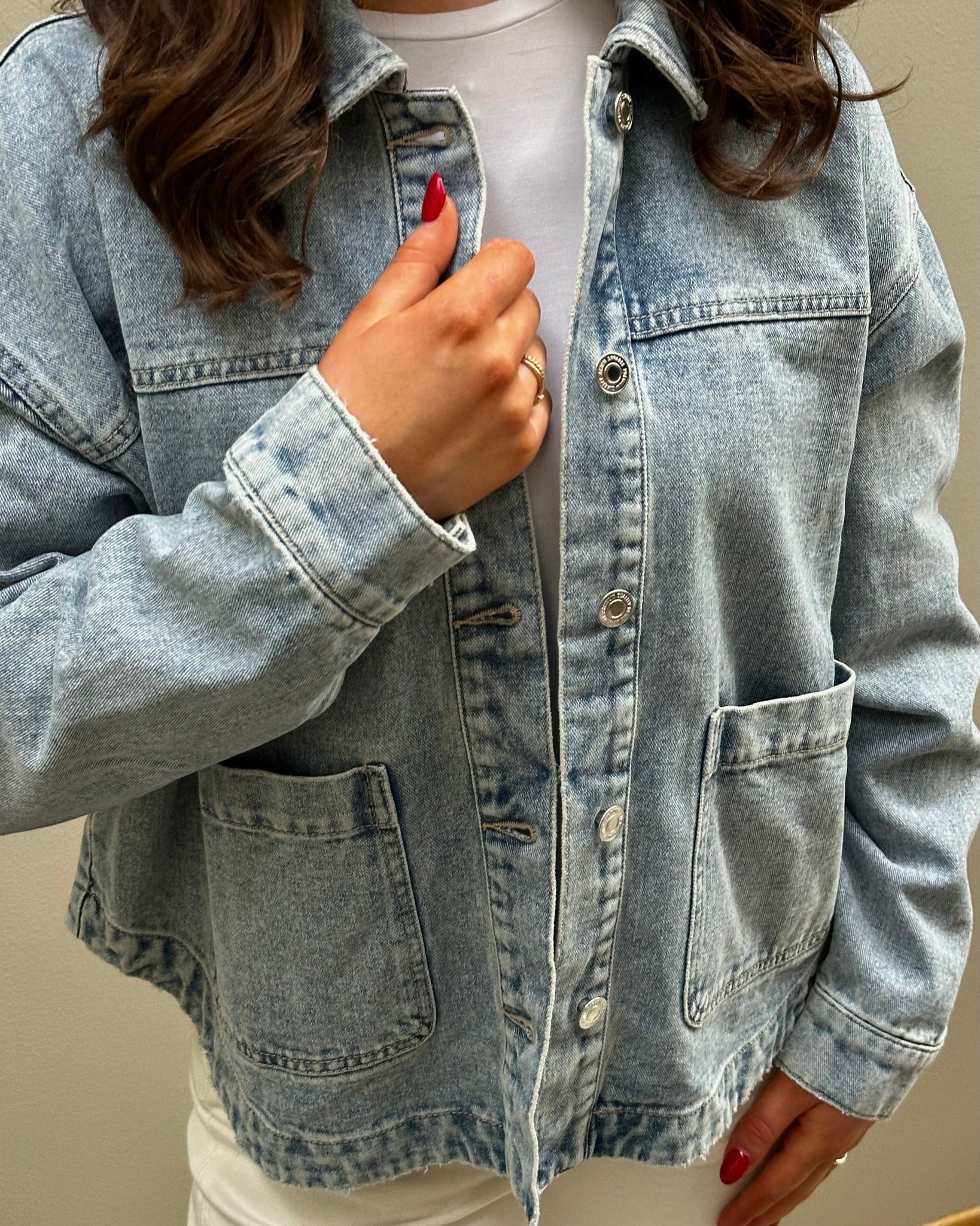 VMJAMIE Denim Jacket - Light Blue Denim