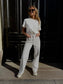 VMTESSA Rhinestone Jeans - Bright White