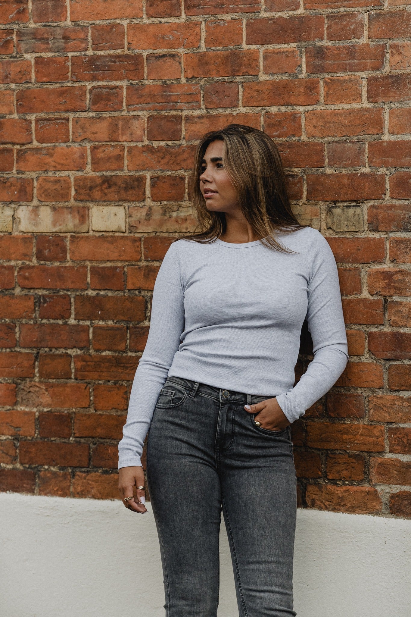 VMCHLOE Pullover - Light Grey Melange