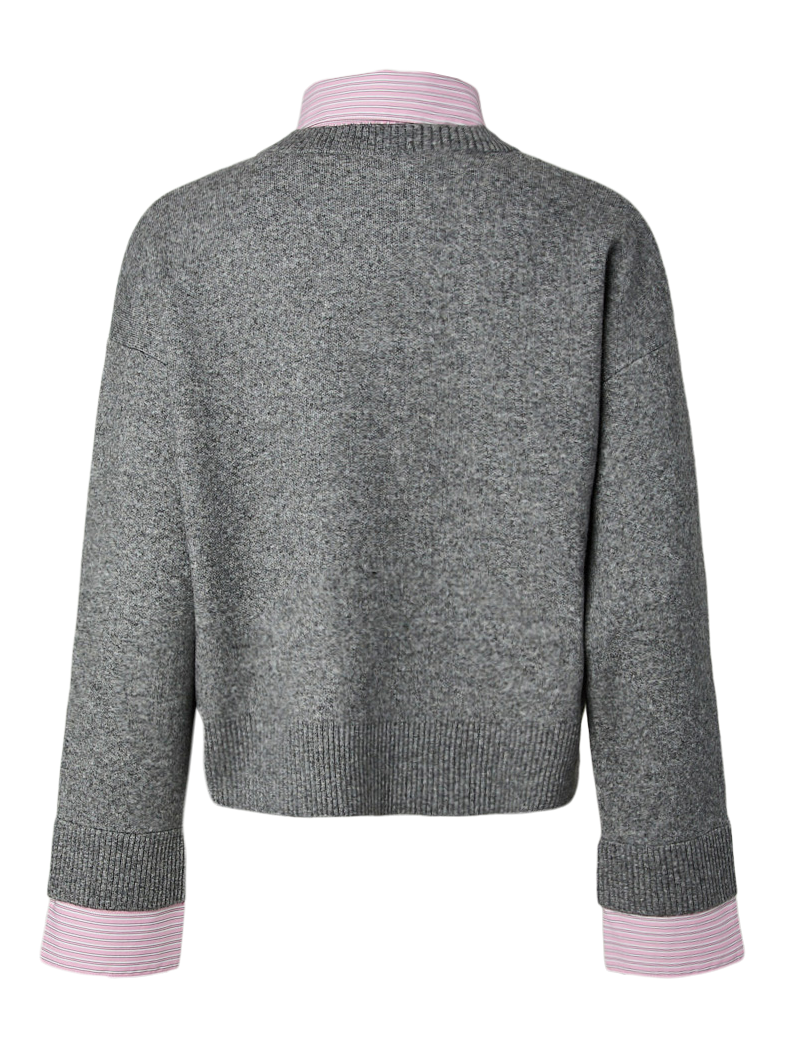 PCERIT KNIT - Medium Grey Melange