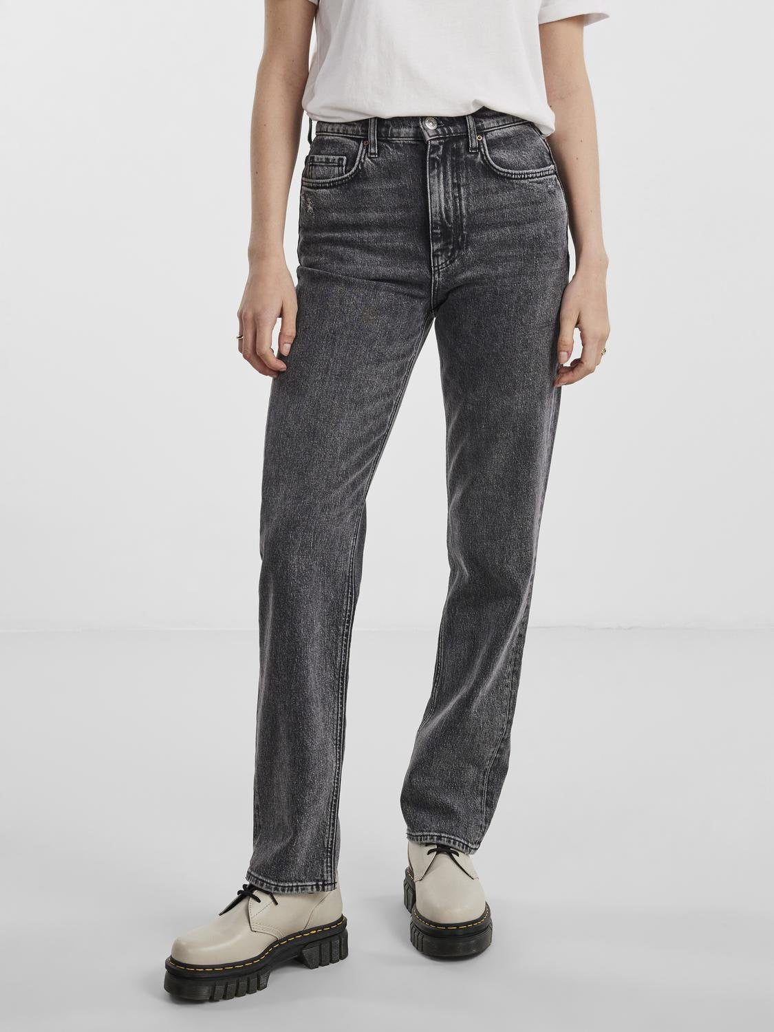 PCFLEUR Jeans - Grey Denim