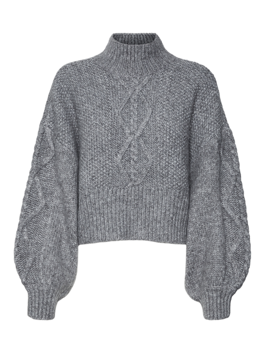 VMREMAIN Pullover - Medium Grey Melange