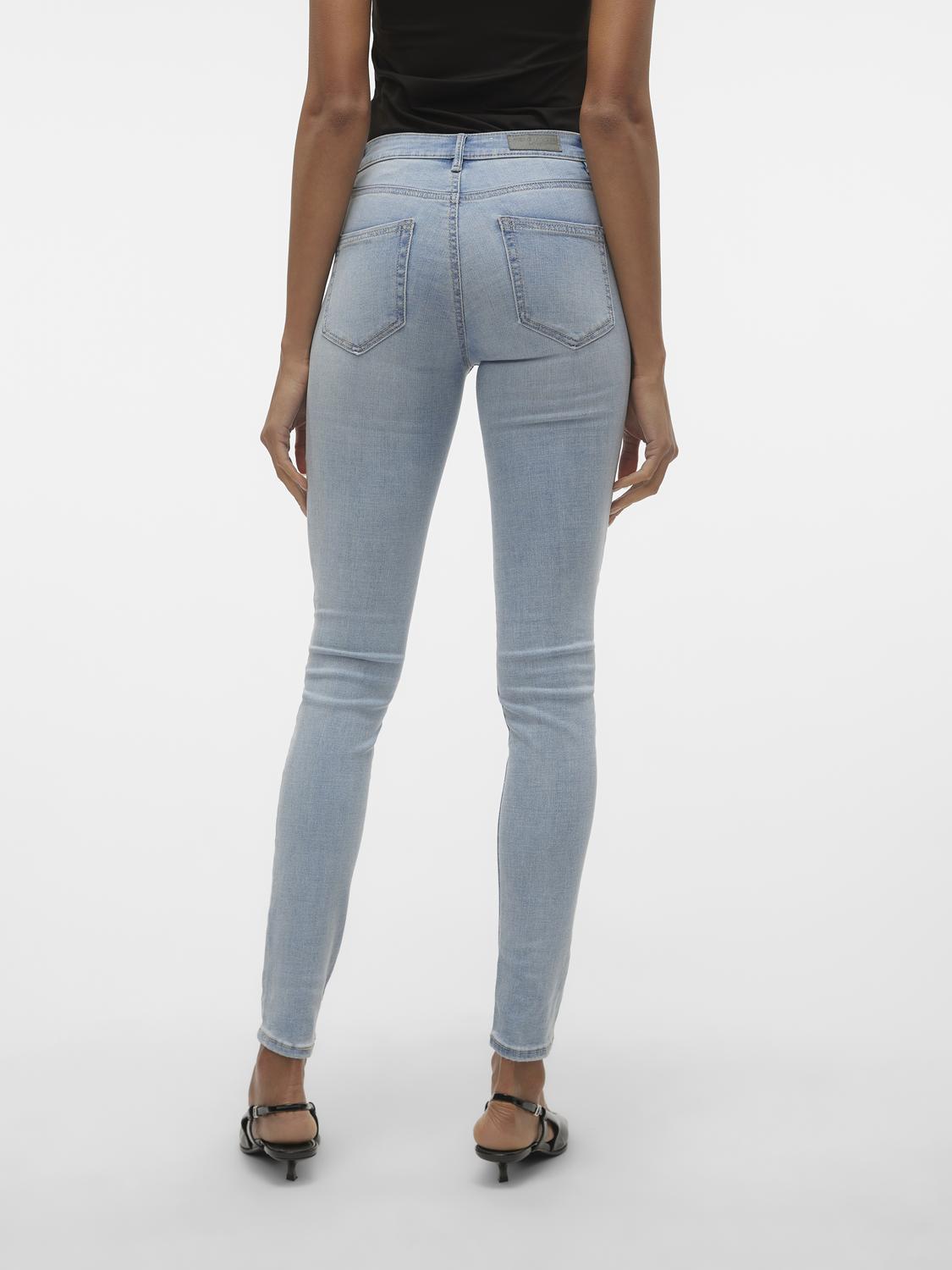 VMFLASH Skinny Jeans - Light Blue Denim