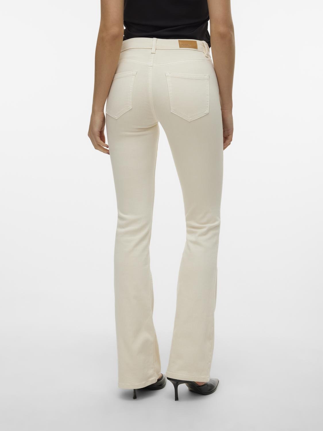 VMFLASH Flared Jeans - Ecru