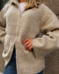 PCJADE Cardigan - White Pepper
