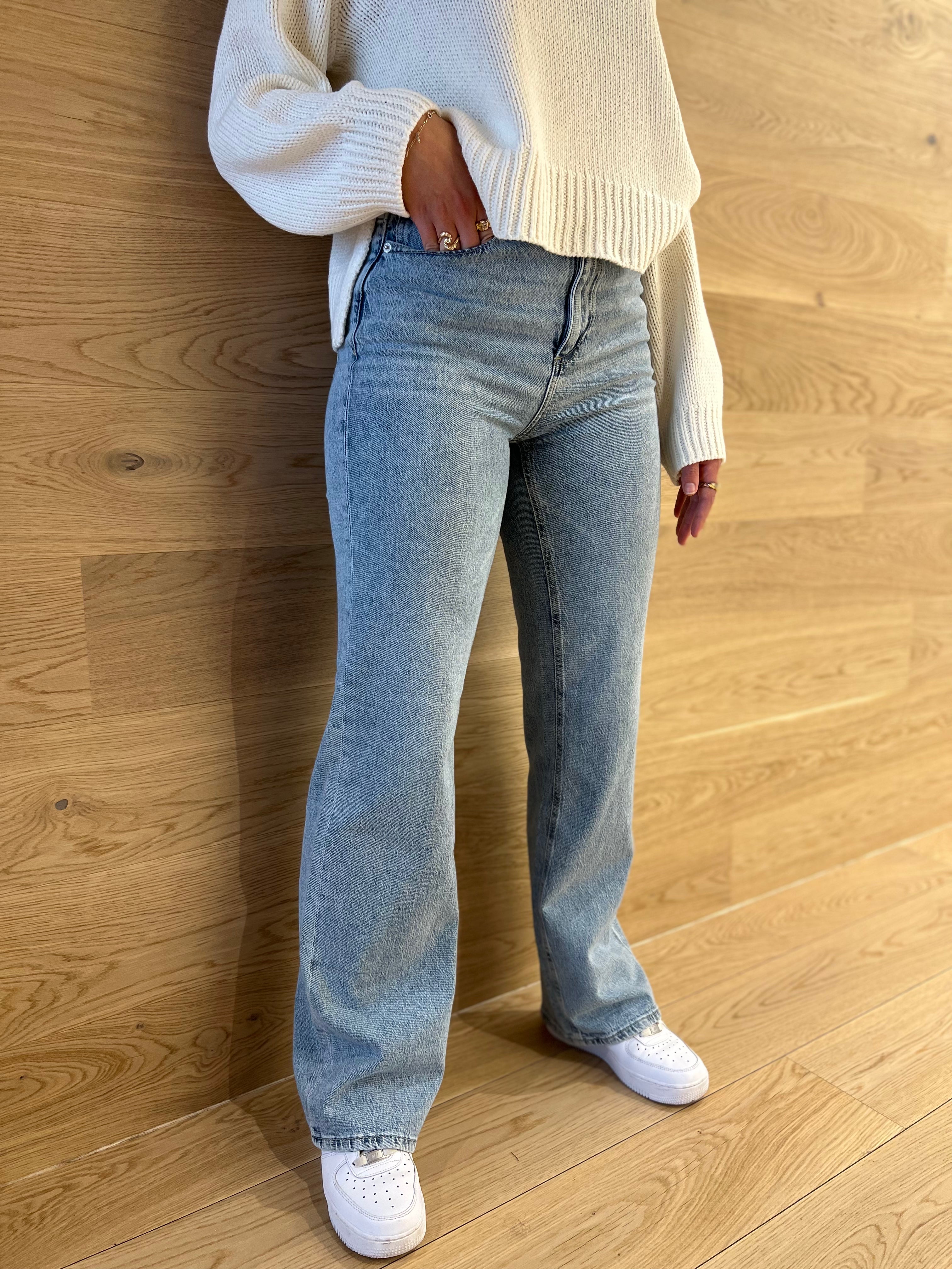 VMTESSA Wide Jeans - Light Blue Denim