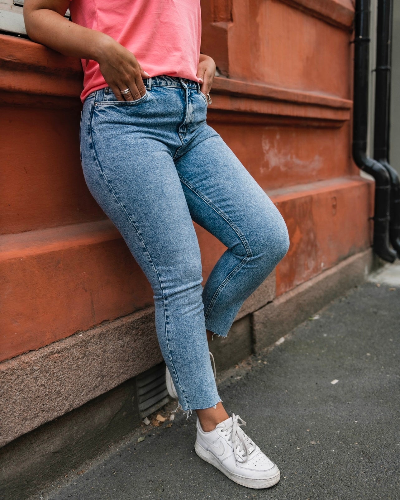 VMBRENDA Straight Jeans - Light Blue Denim